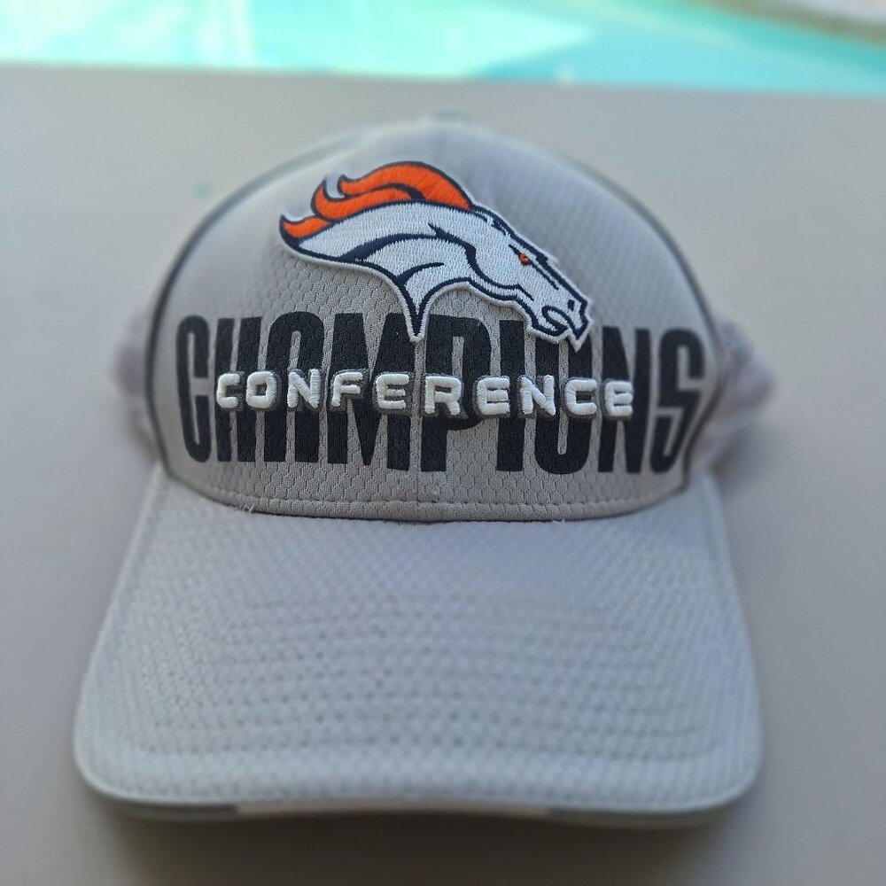 DENVER BRONCOS CONFERENCE CHAMPIONS SUPER BOWL XLVIII FLEX HAT 39THIRTY NEW ERA